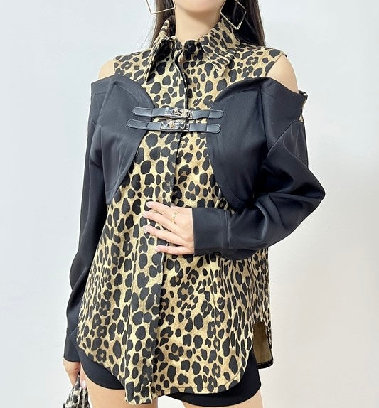 Leopard blouse